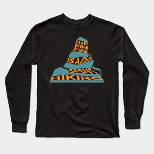 Happiness is a Day Spent Hiking Long Sleeve T-Shirt
